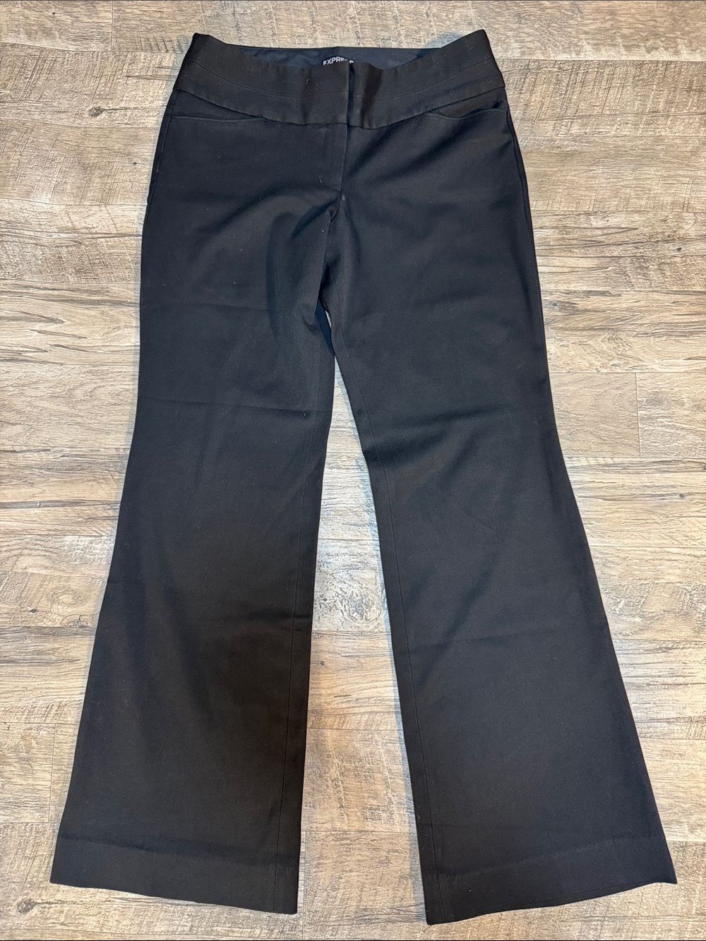 Express Black Boot-Cut Dress Pants